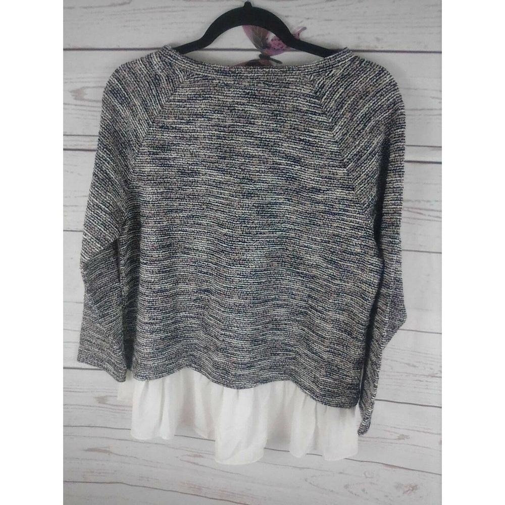 Loft Sweater With Ruffles At Bottom Size Medium - Picture 3 of 9